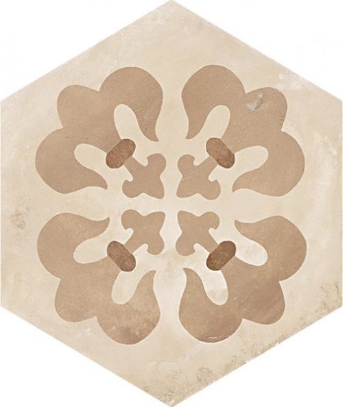 Marco Corona TERRA  Giglio Esagone vers F Decor 25 x 21,6